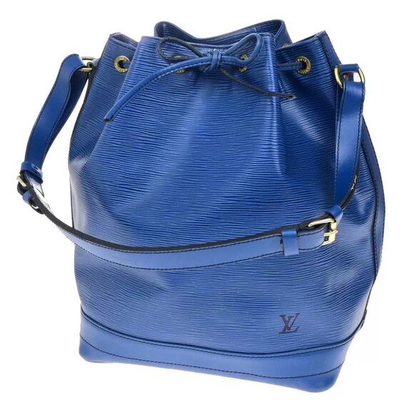 LOUIS VUITTON Noe GM Drawstring Shoulder Bag Epi Leather Blue - Picture 1 of 14